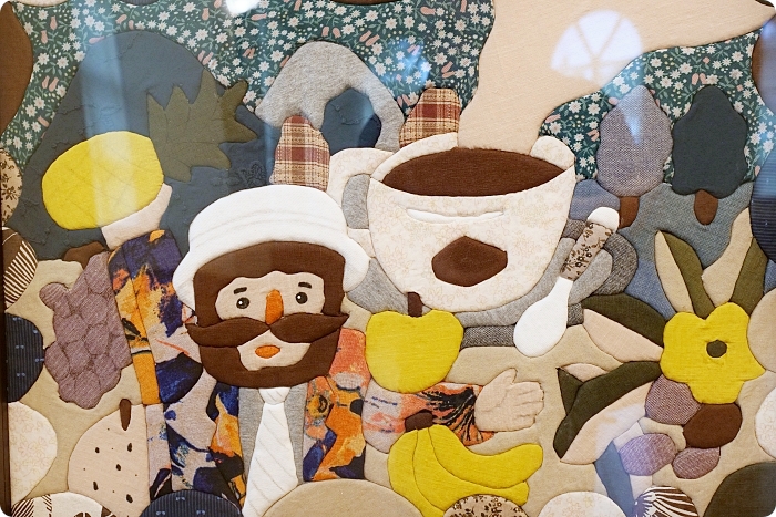 金車員山藝文中心，可愛的伯朗先生60種KUSO版在這裡！有維梅爾畫風、跟月兔喝咖啡的伯朗阿伯，快來當文青拍一回！ @捲捲頭 ♡ 品味生活